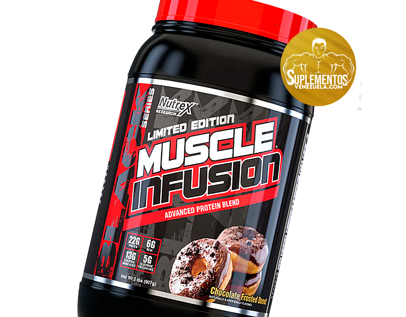 PROTEINAS - NUTREX - MUSCLE INFUSION 2LB CHOCO -VAINIL-.